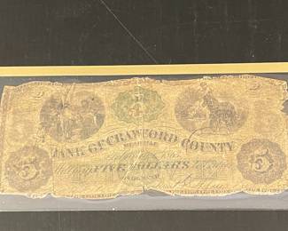 Bank of Crawford County $3 Note