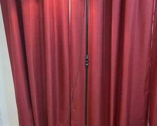 Wrought Iron Tripod Floor Lamp with Bell Shade