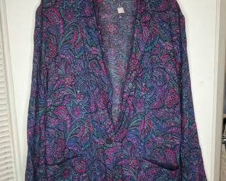 Vintage Smart Parts Paisley Print Blazer