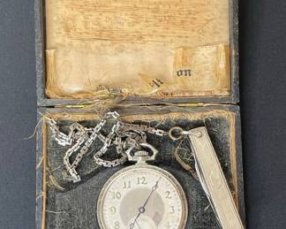 Hamilton Grade 912 Pocket Watch with Chain and Fob