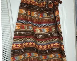 Bohemian Print Wrap Skirt