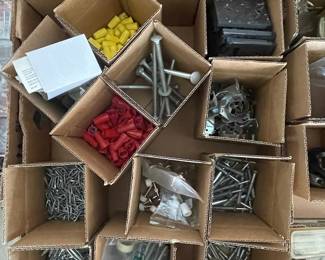 Assorted Hardware and Fasteners - Bulk Lot