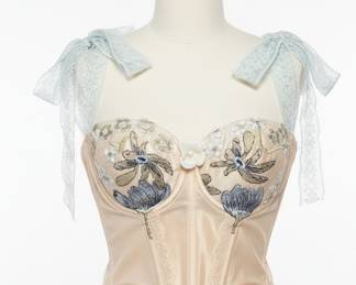 Vintage Embroidered Corset Top