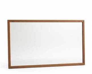 Mid-Century Modern Walnut Framed Mirror