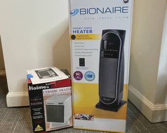 Bionaire Ceramic Tower Heater and Holmes Ceramic Heater
