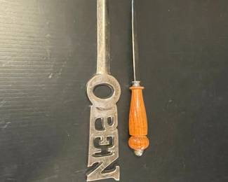 Department 56 "OPEN" Letter Opener and Knife Set