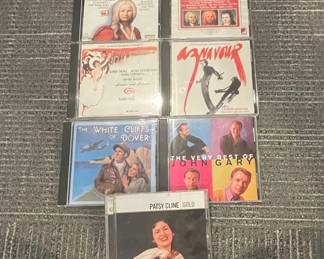 Assorted Music CDs: Vivaldi, Charles Aznavour, John Gary, Patsy Cline, and '100 Masterpieces of Classical Music'