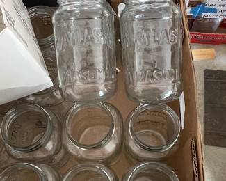 Vintage Atlas Mason Jars (Quart and Pint Sizes)