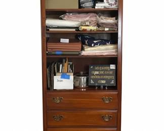American Drew Cherry Grove Bookcase with Drawers