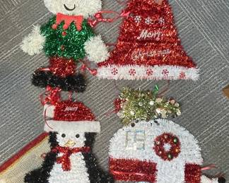Christmas Tinsel Figurines Collection