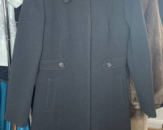 J.Crew Black Double Cloth Lady Day Coat