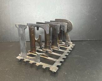 Vintage "LETTERS" Toast Rack / Letter Holder