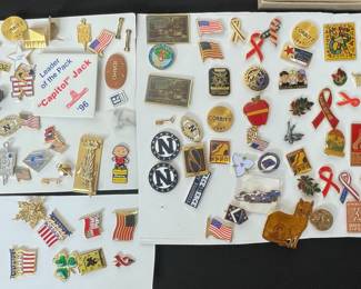 Assorted Enamel Pins and Brooches