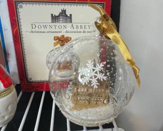 Downton Abbey Castle Glass Ball Ornament
