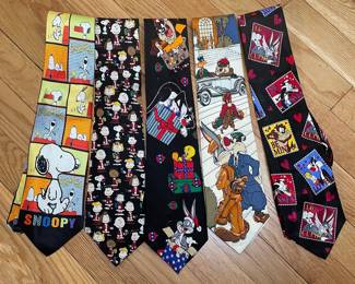 Assorted Character Ties (Peanuts & Looney Tunes)