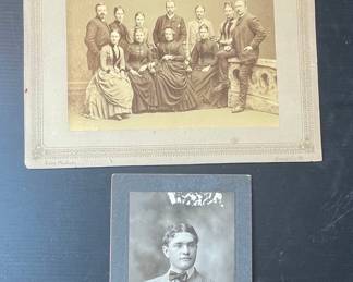 Victorian Era Cabinet Card and Carte de Visite Photographs