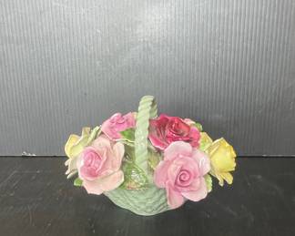 Royal Adderly Porcelain Basket 