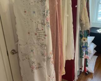 Vintage Floral Embroidered Pillow Cover with Pom-Pom Trim