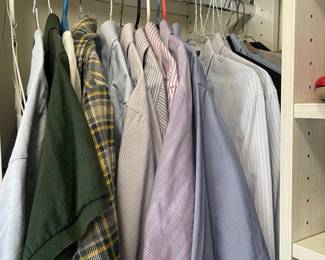 Men's clothing includes Brooks Brothers