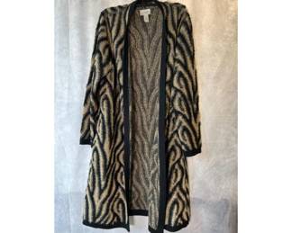 Chicos Long Sleeve Open Front Full-Length Sweater - Size 2