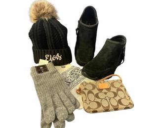 Winter Bundle-Skechers, Elvis Beanie, Coach Wristlet & Cashmere Gloves