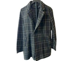 SHEIN Double Breasted Plaid Jacket Size M (6)