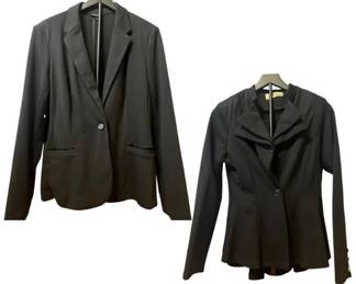 Two Vintage Black Blazers (Hybrid & Company L, George 16)