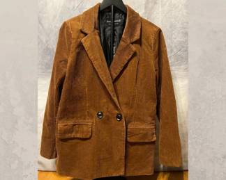 Jason Maxwell Brown Corduroy Jacket, Size Large	