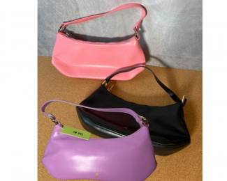 Trio of JW Pei Shoulder Bags - Pink, Lily and Black