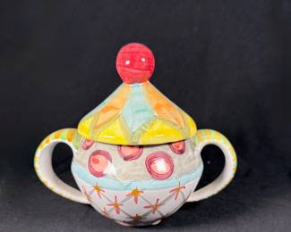 Mackenzie Childs Odd Fellow Sugar Bowl