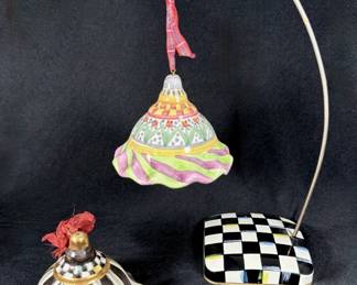 Mackenzie Childs Ornament Stand and Bells
