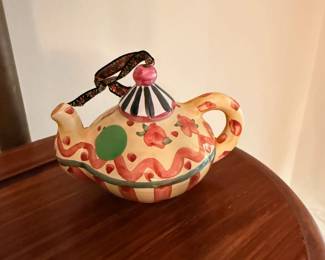 Mackenzie Childs mini teapot