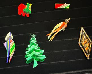 Vintage Lea Stein brooches