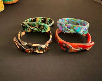 Vintage Bakalite Jewelry bangles bracelets