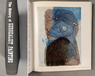 The History of Surrealist Painting by Marcel Jean, hardcover 2nd printing, published 1967 by Green Press Inc., New York