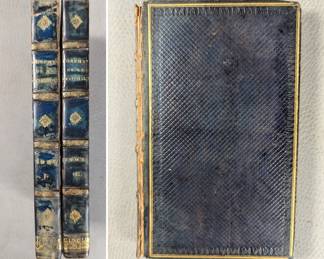 L'Orphelin De La Westphalie, Par Auguste Lafontaine, Vol. I and II, leather hardcover, published 1821 by Cher Lerouge, Libraire, Paris