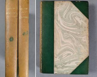 Poésies Completes and Émaux et Camées by Théophile Gautier, hardcover half-calf, published 1901 by Bibliothéque-Charpentier, Paris