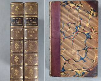 Memoirs of Sir James MackIntosh Vol. I and II, hardcover half-calf, published 1836 by Edward Moxon, London