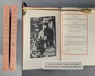 The Gentleman's Companion Vol I and II by by Charles H. Baker, Jr., hardcover, published 1946 by Crown Publishers New York