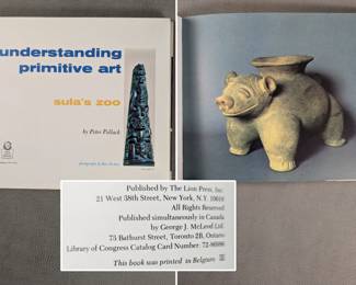 Inside page views of Understanding Primitive Art - Sula's Zoo by Peter Pollack, published by The Lion Press, New York