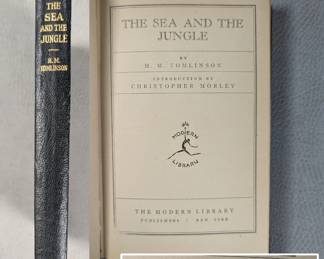 The Sea and the Jungle by H. M. Tomlinson, hardcover, published 1928 by The Modern Library New York