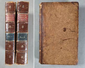 Milton's Paradise Regained Volume I and II, hardcover leather, published 1853 in London