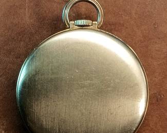 Back of the Elgin Deluxe pocket watch, 1942, 17 jewels, runs, keeps time