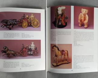 Inside page views of The World of Antique Toys by Jeffrey S. Levitt, hardcover with case, limited edition 1853/5000, published 1990 by Mint & Boxed
