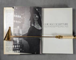 Inside page view of Chicago Sculpture by James L. Riedy, hardcover, published 1981 by University of Illinois Press
