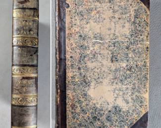 A Year in Spain by A Young American (A. Slidell-Mackenzie) Vol. I, hardcover half-calf, published 1831 by John Murray, London