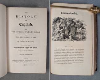 The History of England Vol. VIII by David Hume, hardcover, leather, published 1810 by J. Ballantyne and Co. Edinburgh
