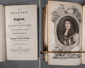 The History of England Vol. IX by David Hume, hardcover, leather, published 1810 by J. Ballantyne and Co. Edinburgh