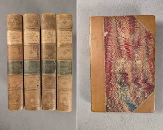 The Life and Letters of Washington Irving by Pierre M. Irving, Volume 1 through 4, half-calf hardcover published 1867 by G. P. Putnam; Hurd and Houghton, New York.