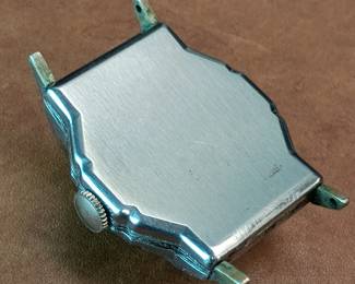 Back of the Elgin wrist watch, 1933, 15 jewel movement, runs, keeps time.